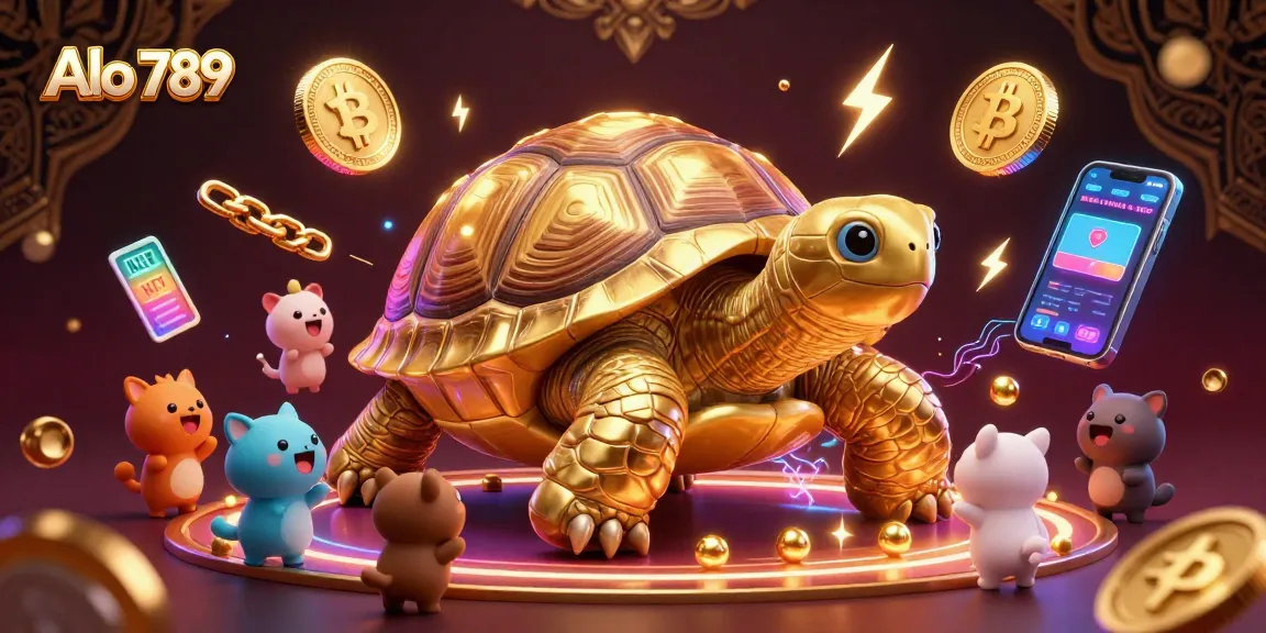 Alo 789 delivers exhilarating cockfighting experiences with a vibrant 3D illustration game scene.