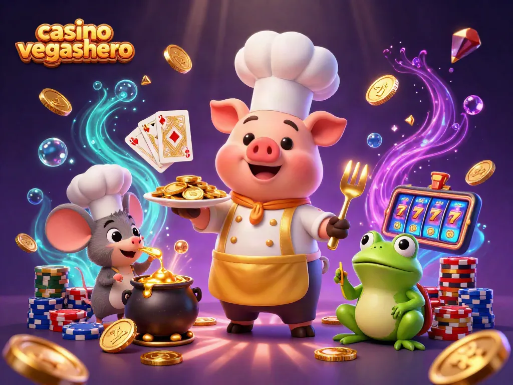 Experience the excitement of casino vegashero with vibrant 3D characters and dynamic casino elements.