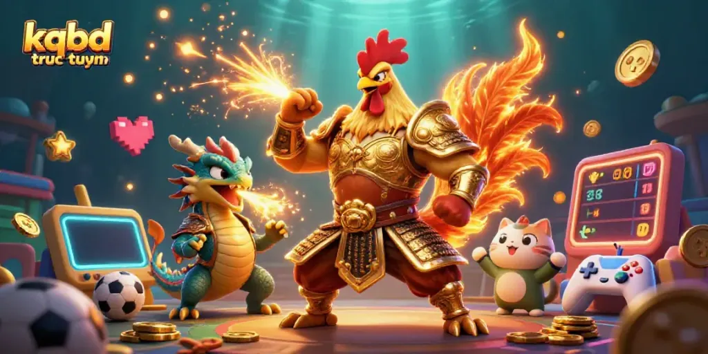 Engage in kqbd truc tuyen with dynamic sports betting characters in a vibrant animated scene.