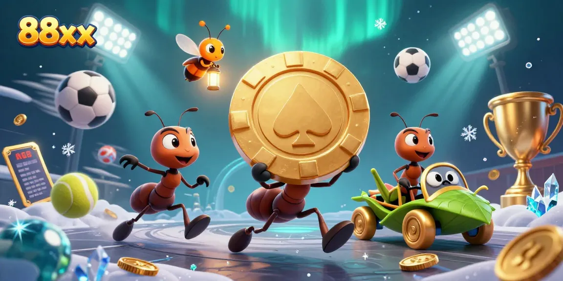 Join the exciting 88xx heist with ants and discover high-stakes action in this vibrant digital casino setting.
