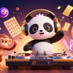 Tải game Sunwin with vibrant 3D characters in a casino-themed illustration showcasing excitement and fun.